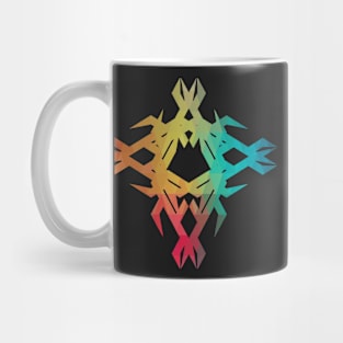 Rainbow geometric design 02 Mug